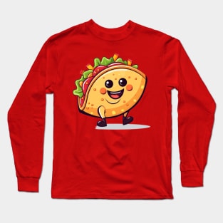 kawaii Taco  T-Shirt cute potatofood funny Long Sleeve T-Shirt